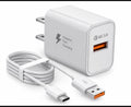 Fast USB Wall Charger with USB-C Cable